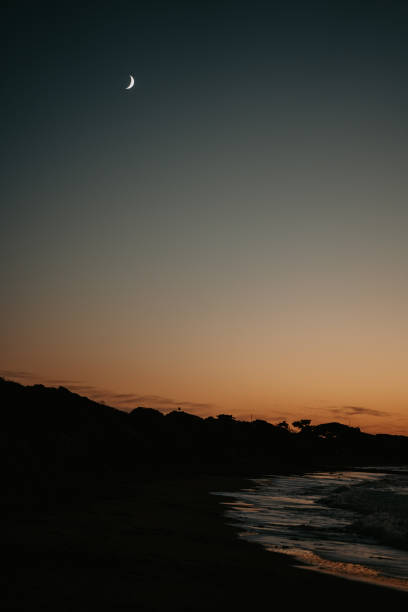 istock Scenic sunset or sunrise at the beach 1463404441