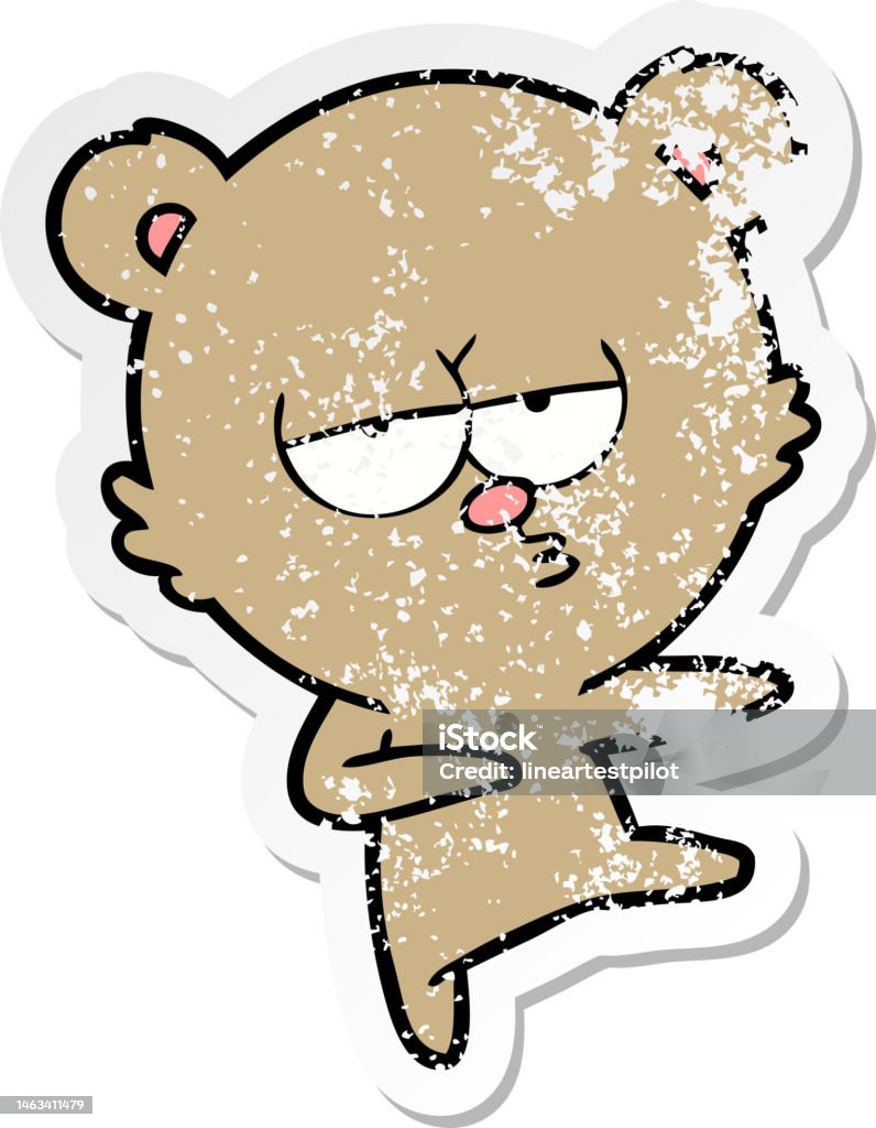 Ilustración de Pegatina Angustiada De Un Oso Aburrido Bailando Dibujos Animados y más Vectores Libres de Derechos de Aburrimiento - iStock Ilustración de Pegatina Angustiada De Un Oso Aburrido Bailando Dibujos Animados y más Vectores Libres de Derechos de Aburrimiento - iStock