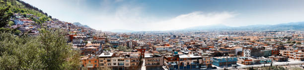 vista panorâmica da cidade de hatay - antakya - antakya - fotografias e filmes do acervo