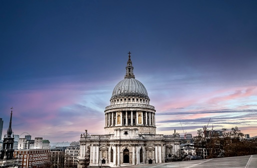St Paul’s. Cathedral in sunset