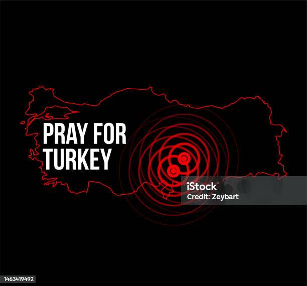 Ilustración de Oren Por Turquía Terremoto En Turquía y más Vectores Libres de Derechos de Terremoto - Terremoto, Turquía, Pavo - Ave de corral