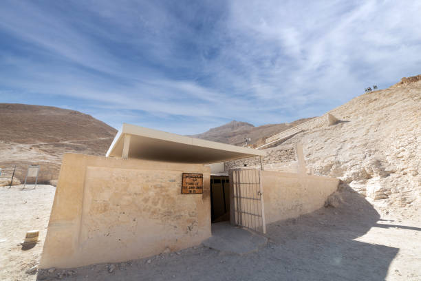 Tomb of Tutankhamun in The Valley of the Kings . Luxor . Egypt . Travel and History Concept . Tomb of Tutankhamun in The Valley of the Kings . Luxor . Egypt . Travel and History Concept . howard carter stock pictures, royalty-free photos & images