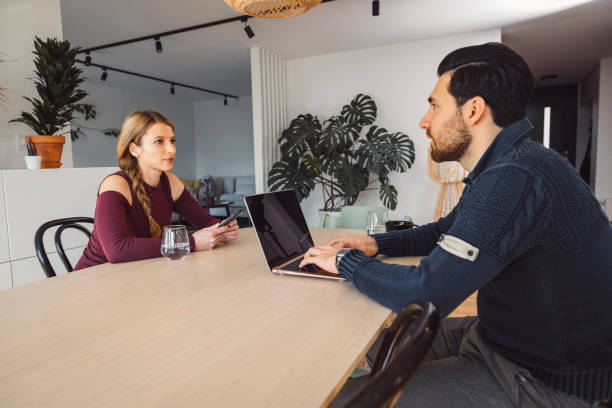 istock Couple doing daily activities in their apartment 1463429387