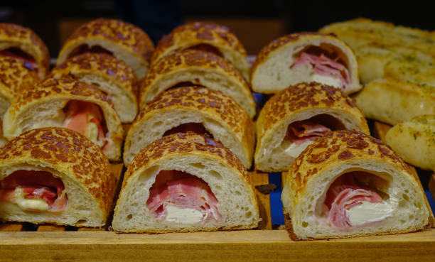 istock Assortment of baked bread for sale 1463432261