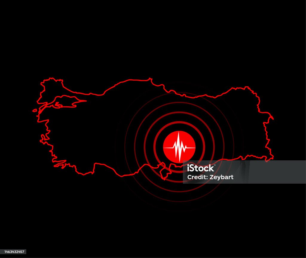 Turkey east earthquake. - 免版稅瓦礫圖庫向量圖形
