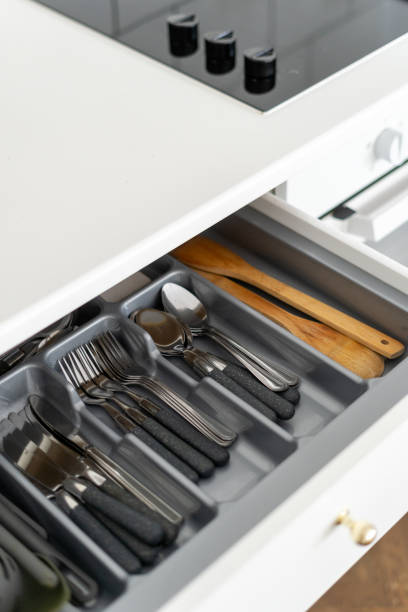 istock open wooden box with cutlery tray, storage concept 1463434822