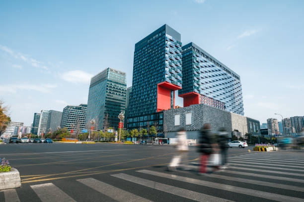 Chengdu Financial City under the sun