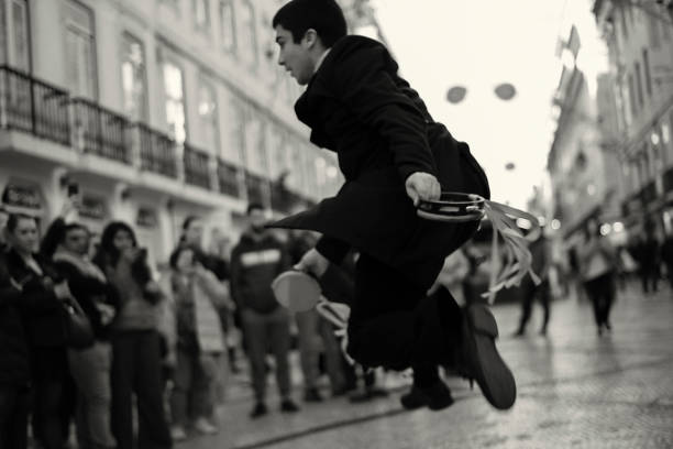 College Students in Lisbon stock photo