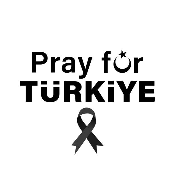 Pray for Turkiye. We pray for Turkey affected by earthquake, forest fire and other natural disasters. Vector illustration We pray for Turkey affected by earthquake, forest fire and other natural disasters. Pray for Turkiye. turkey earthquake stock illustrations