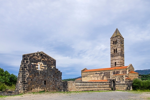 Romanesque Basilica of the Santissima Trinità of Saccargia, a church in Pisan Romanesque style located in the province of Sassari, dating back to the 12th-century