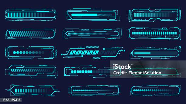 Set Of Vector Modern Loading Bar Progressbar Stock Illustration ...