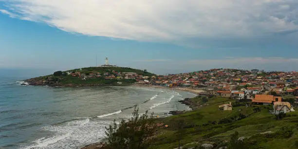 Photo of Farol de Santa Marta - Laguna - SC. Scenic landscape of Cape Santa Marta village in Laguna - Santa Catarina  Brazil
