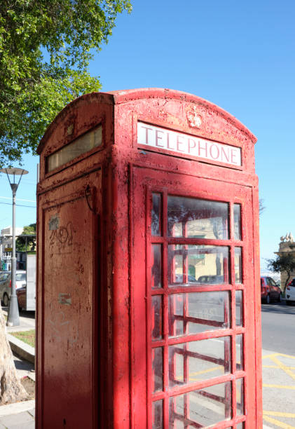 istock Red phone box in the street in Malta. 1463472678