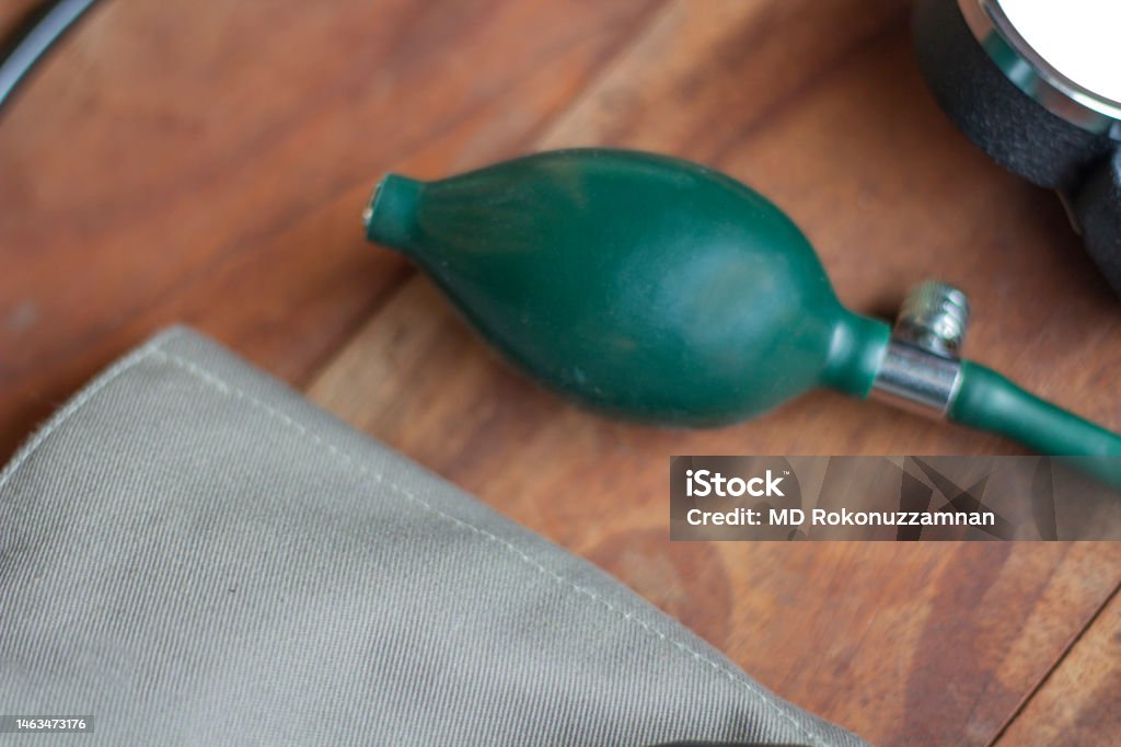 there is a bp matiens part on the table and the background is blurred Advertisement Stock Photo