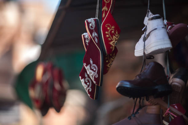 istock Hanging hat in souvenir shop 1463486893