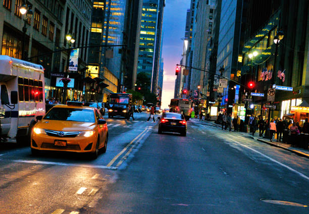 istock New York City Rush Hour Yellow Cabs. 1463491678