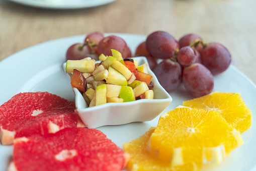 Fruit plate, dieting