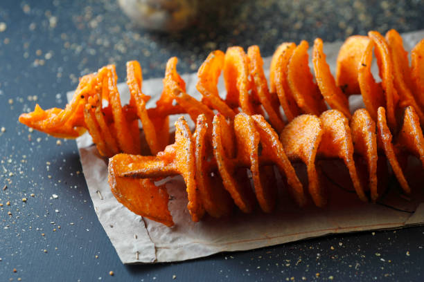 istock Tornado Potato with hot & spicy taste 1463492211