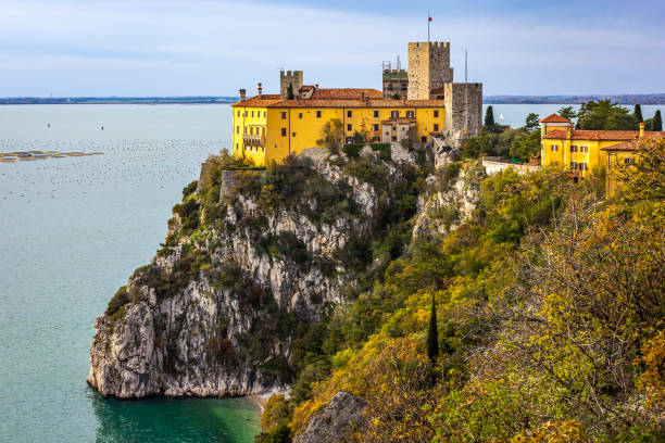 Duino castle, Italy stock photo
