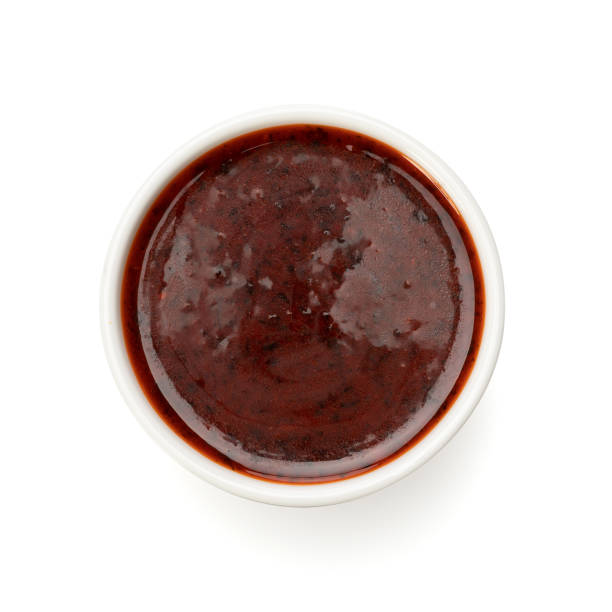istock Sauce in a bowl on a white background. View from above. Clipping path included 1463493931