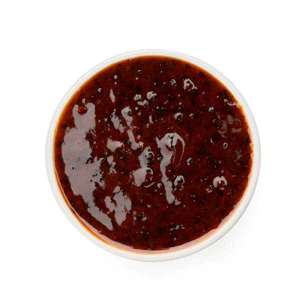 istock Sauce bowl isolated on a white background. Top view. Clipping path included 1463493968