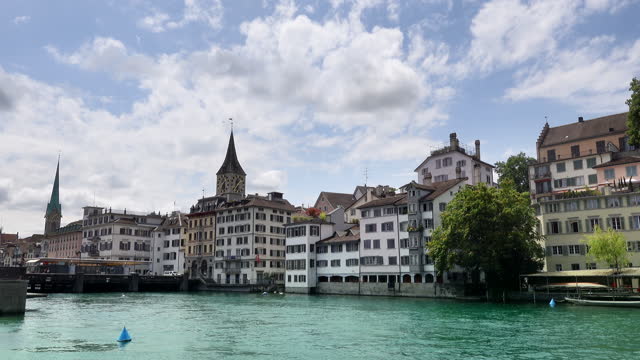 view of the old town of Zurich city