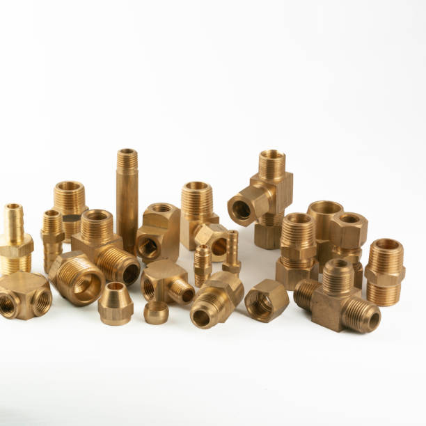 istock Plumbing fittings on a white background, close-up 1463502065
