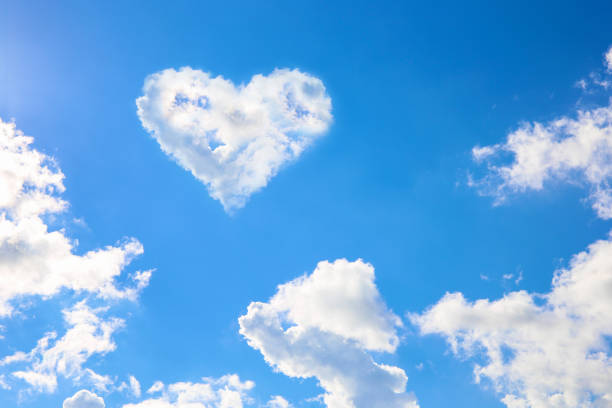 istock A heart of clouds in the sky. 1463504633