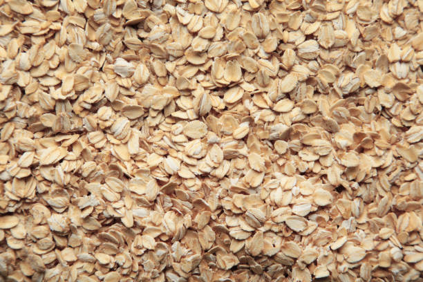 istock The texture of oatmeal. Space for text 1463507223