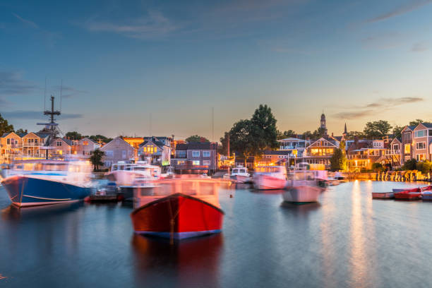 istock Rockport, Massachusetts, USA Downtown and Harbor 1463508613