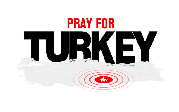 betet für die türkei. erdbeben in der türkei. - erdbeben türkei stock-grafiken, -clipart, -cartoons und -symbole