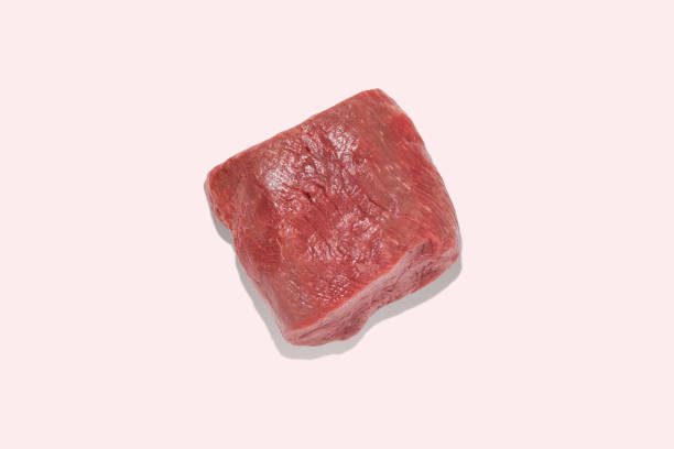 istock Beef Fillet Steak cut meat on colorful background 1463522550