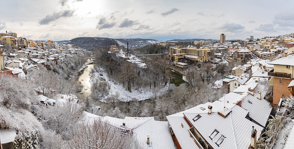 Aerial view of the Florence with river Arno, Tuscany, Italy