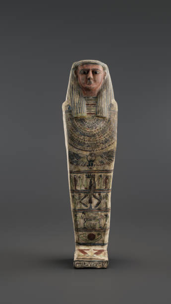 istock Coffin, mummy, sarcophagus, cartonnage from ancient Egyp El Hiba. 3d Rendering 1463534809