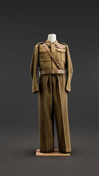 Military uniform of General Jozef Giza, Polish Armed Forces. 1940s. 3d renderind