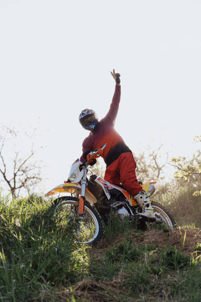 istock Motocross rider close up portrait 1463535791