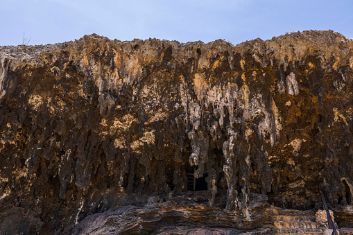 Beautiful view of Quadirikiri Caves of Arikok National Park of Aruba.