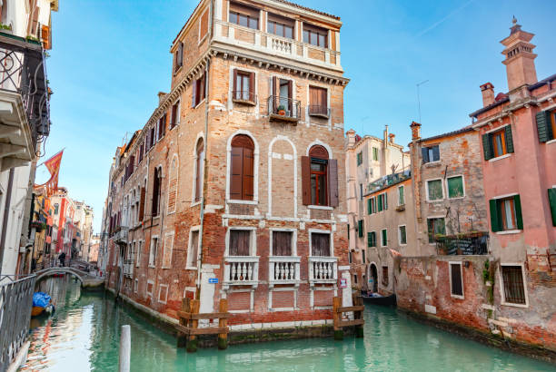 Venice canal and buildings, Italy
