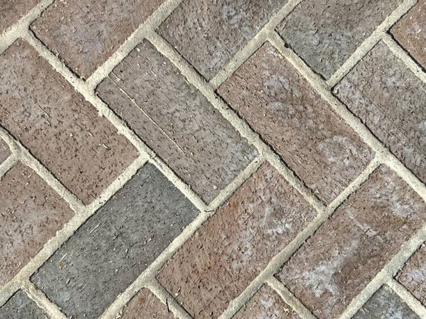 Diagonal Brick Backgroud stock photo