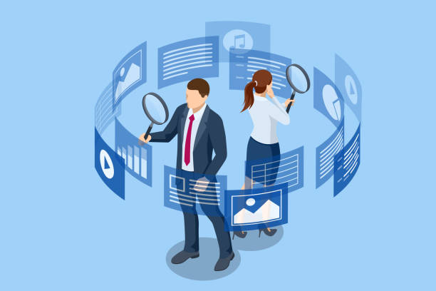 Isometric concept of business analysis, analytics, research, strategy statistic, planning, marketing, study of performance indicators. Using Analytics Data KPI Dashboard Tech Isometric concept of business analysis, analytics, research, strategy statistic, planning, marketing, study of performance indicators. Using Analytics Data KPI Dashboard Tech. analyzing stock illustrations
