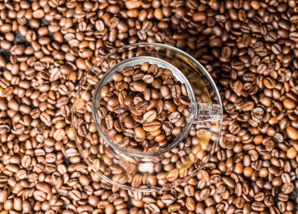 istock Espresso coffee with beams and glass cups. 1463578776