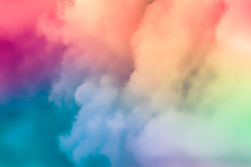 Rainbow Colored Clouds. Canon 5DMkii Lens EF180mm f/3.5L Macro USM ISO 200