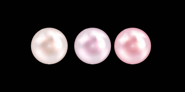 istock Pearl is a real pearl with a black background. 1463597757