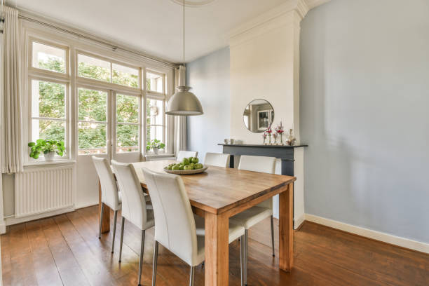 istock cozy dining room near kitchen 1463598545