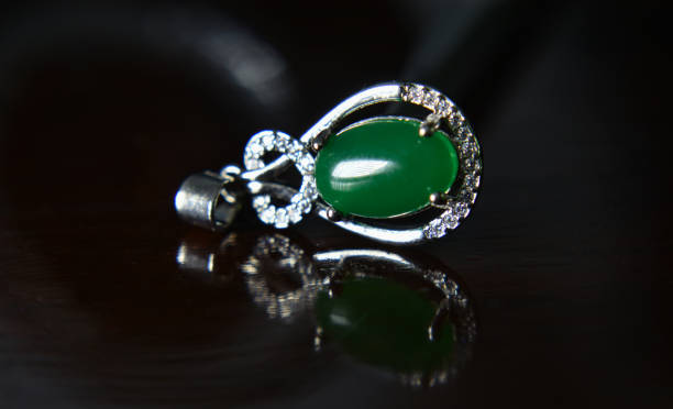 istock Real jade is green jade for making jewelry. 1463616252