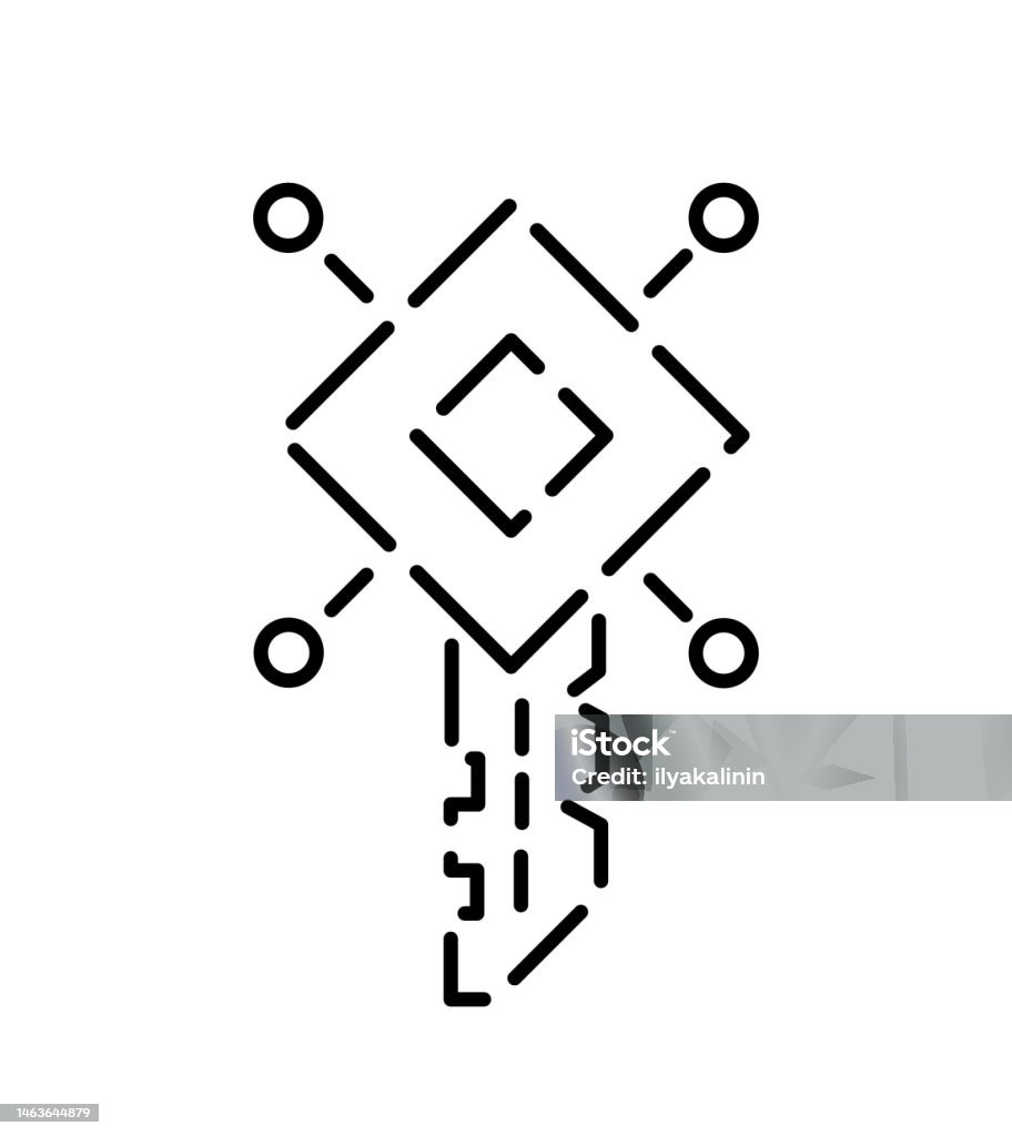 Authentication Vector Key Digital Key Account Authentication Cyber Security Vector Line Editable ...