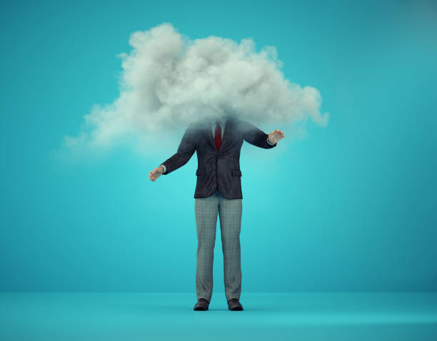 istock A businessman with his head in the clouds. 1463655687