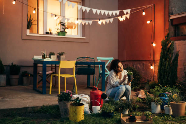 istock woman gardening in her backyard 1463656762