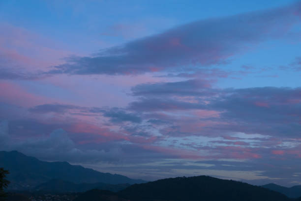 istock Sunset in Guatemala, pollution-free sky and multicolored clouds. 1463700103