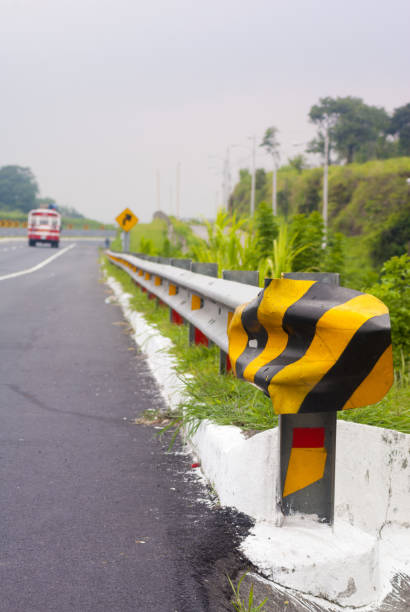 istock Protection system for road accidents, containment railing. 1463701814
